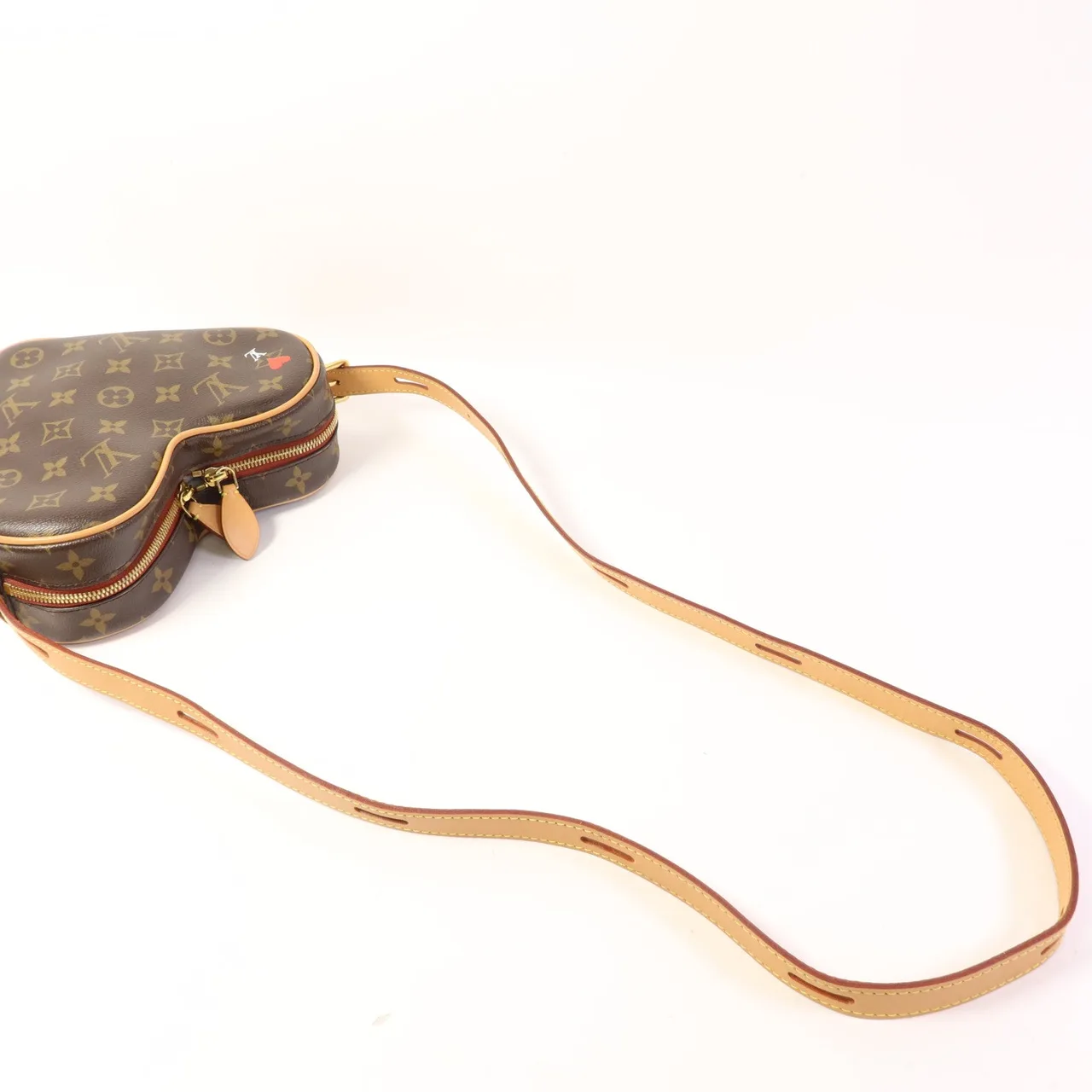 LOUIS VUITTON Game On Coeur M57456 肩背包 塗層帆布 棕色 / Brown 塗層帆布 中古品A - 縮圖 5