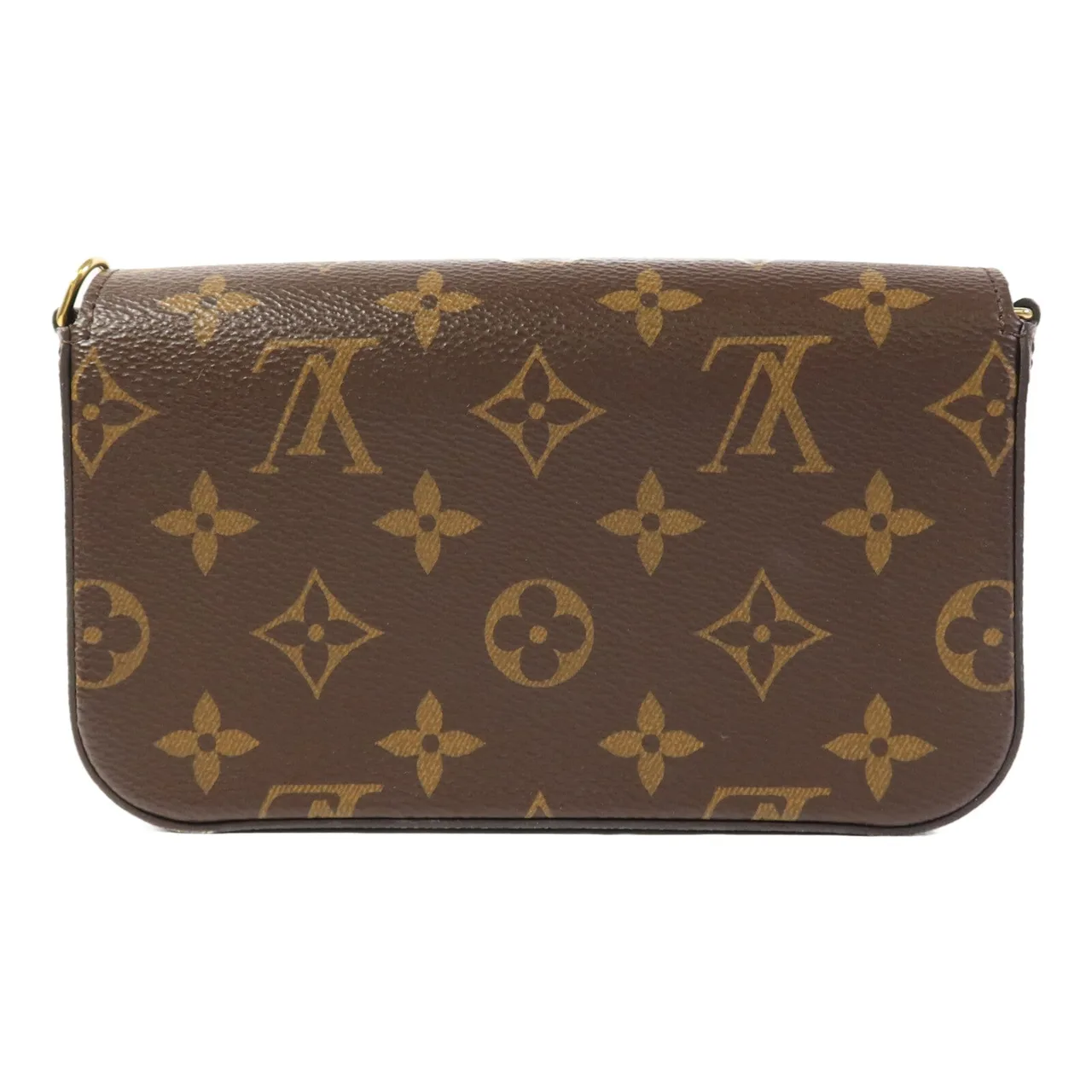 LOUIS VUITTON Felicie M80091 肩背包 塗層帆布 棕色 / 綠色 / Brown/Khaki 塗層帆布 中古品A - 縮圖 4