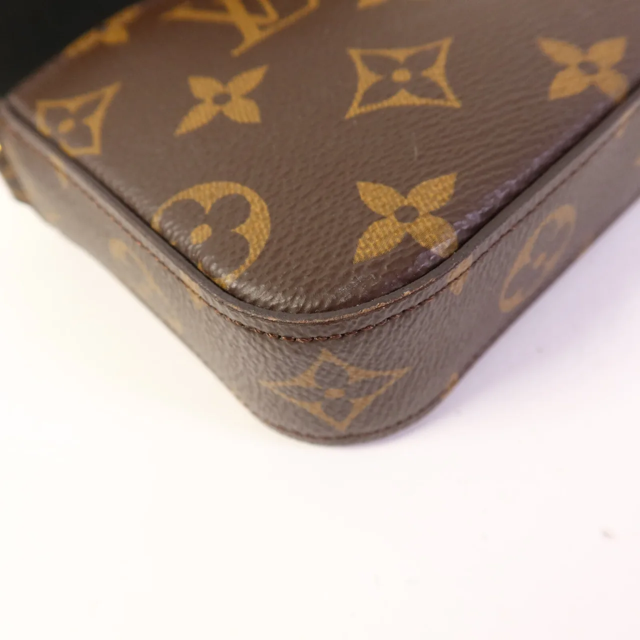 LOUIS VUITTON Felicie M80091 肩背包 塗層帆布 棕色 / 綠色 / Brown/Khaki 塗層帆布 中古品A - 縮圖 18