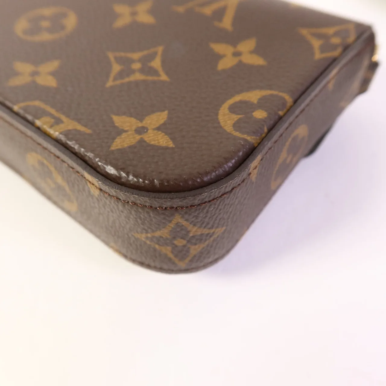 LOUIS VUITTON Felicie M80091 肩背包 塗層帆布 棕色 / 綠色 / Brown/Khaki 塗層帆布 中古品A - 縮圖 19