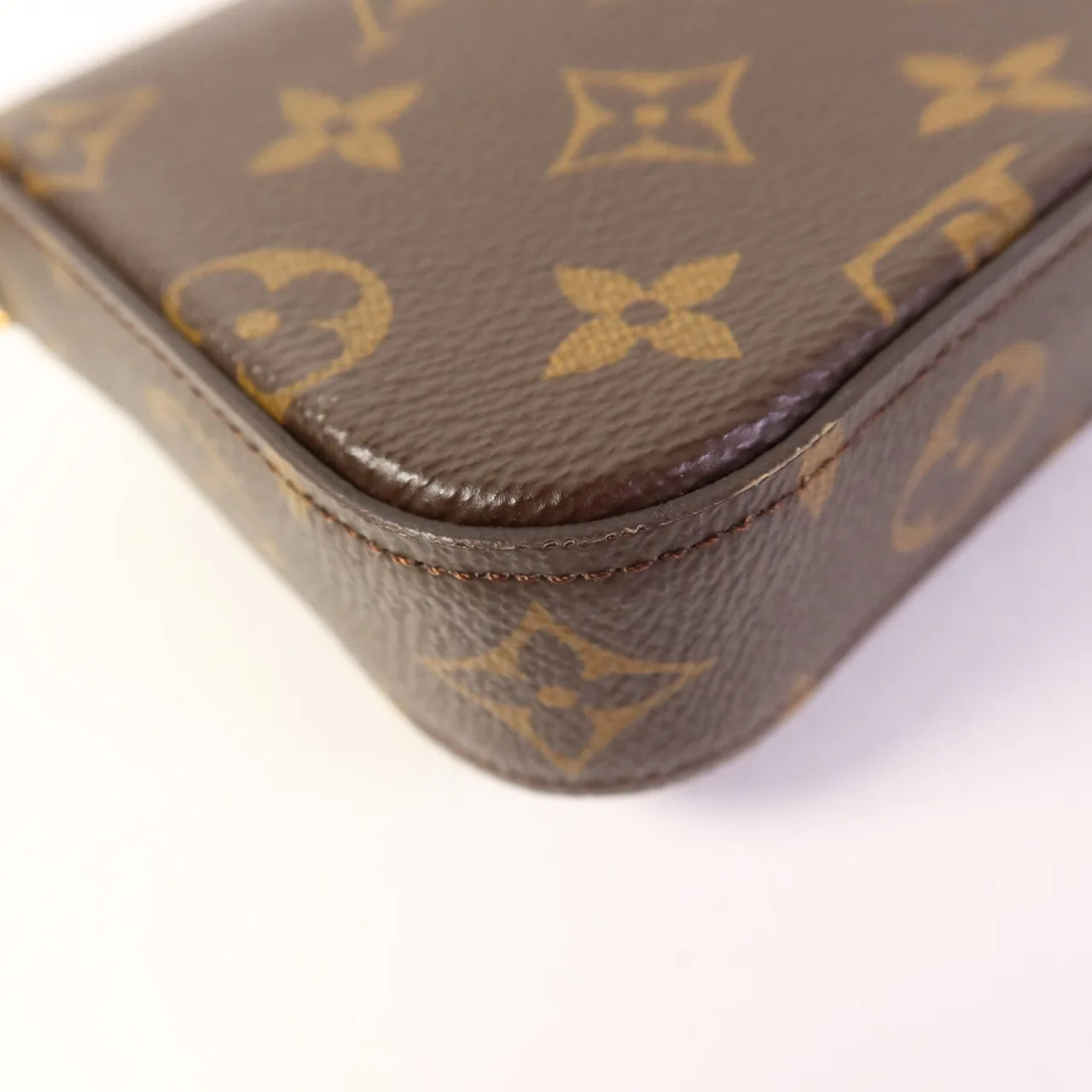 LOUIS VUITTON Felicie M80091 肩背包 塗層帆布 棕色 / 綠色 / Brown/Khaki 塗層帆布 中古品A - 縮圖 20