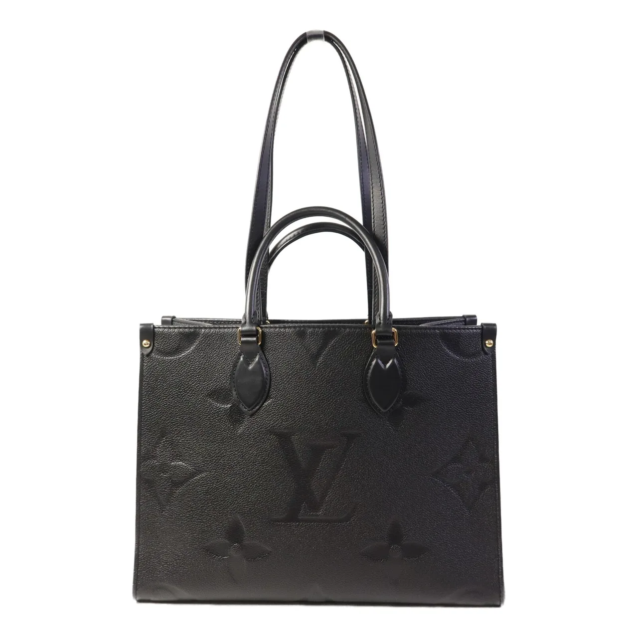 LOUIS VUITTON OnTheGo M45595 兩用包 牛皮 黑色 / Black 牛皮 中古品B - 縮圖 2