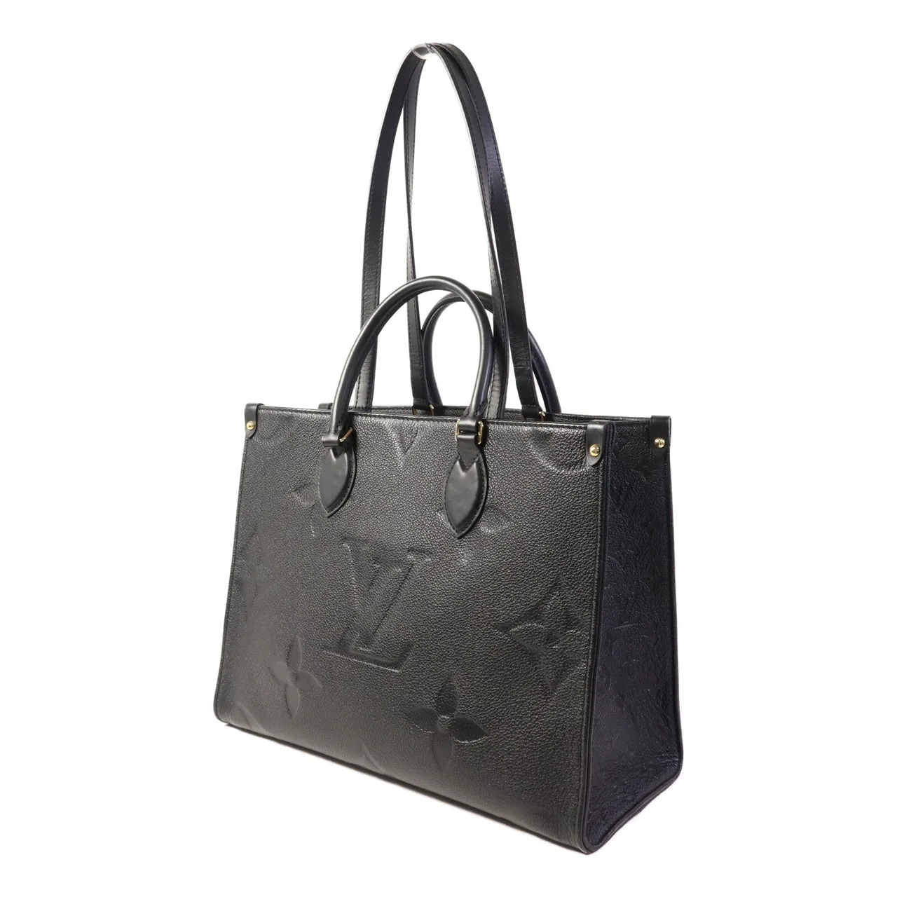 LOUIS VUITTON OnTheGo M45595 兩用包 牛皮 黑色 / Black 牛皮 中古品B - 縮圖 3