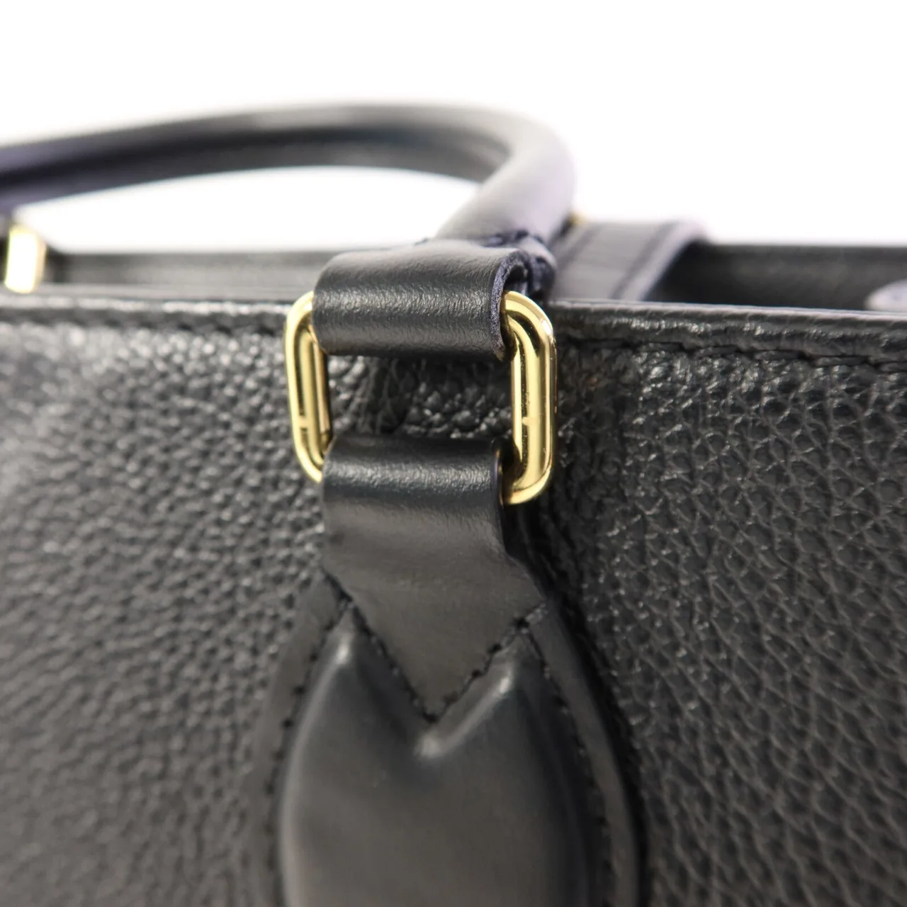 LOUIS VUITTON OnTheGo M45595 兩用包 牛皮 黑色 / Black 牛皮 中古品B - 縮圖 10