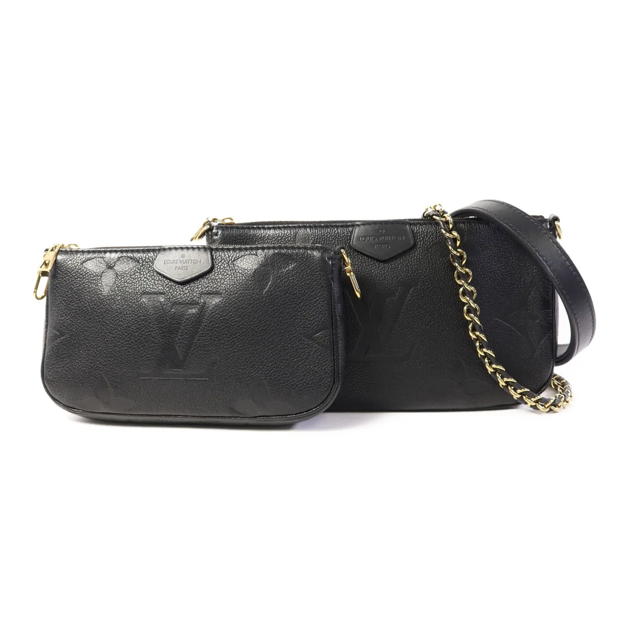 LOUIS VUITTON Multi Pochette M80399 兩用包 牛皮 黑色 / Black