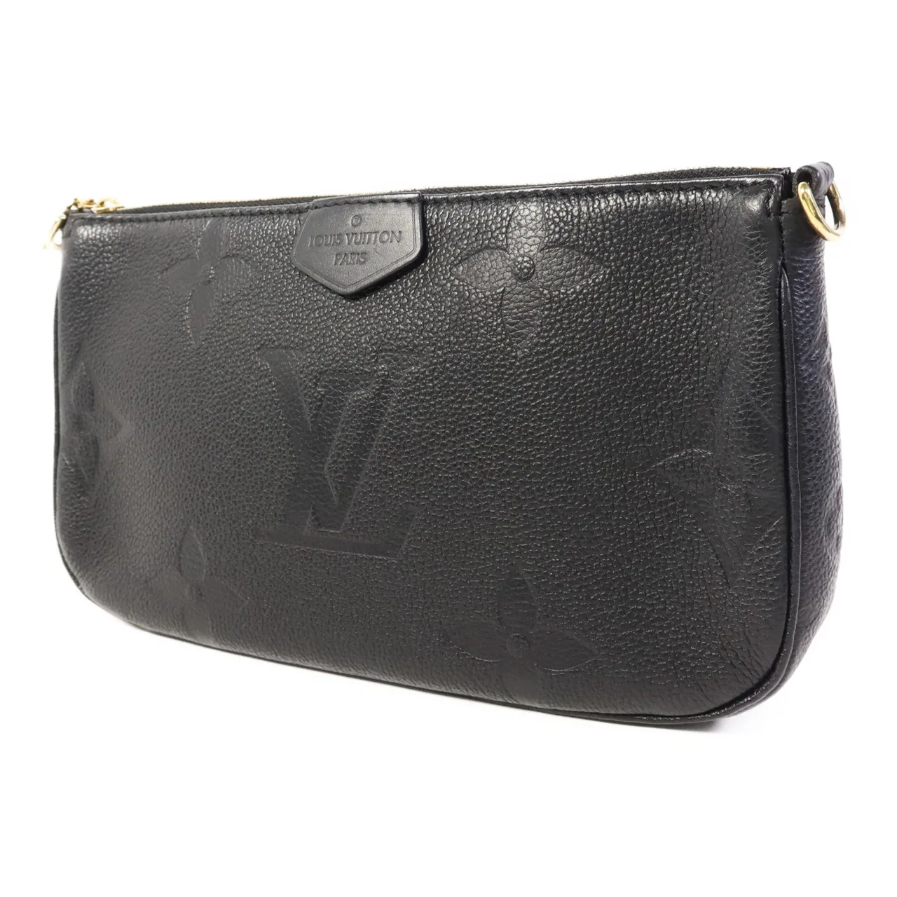LOUIS VUITTON Multi Pochette M80399 兩用包 牛皮 黑色 / Black 牛皮 中古品B - 縮圖 2
