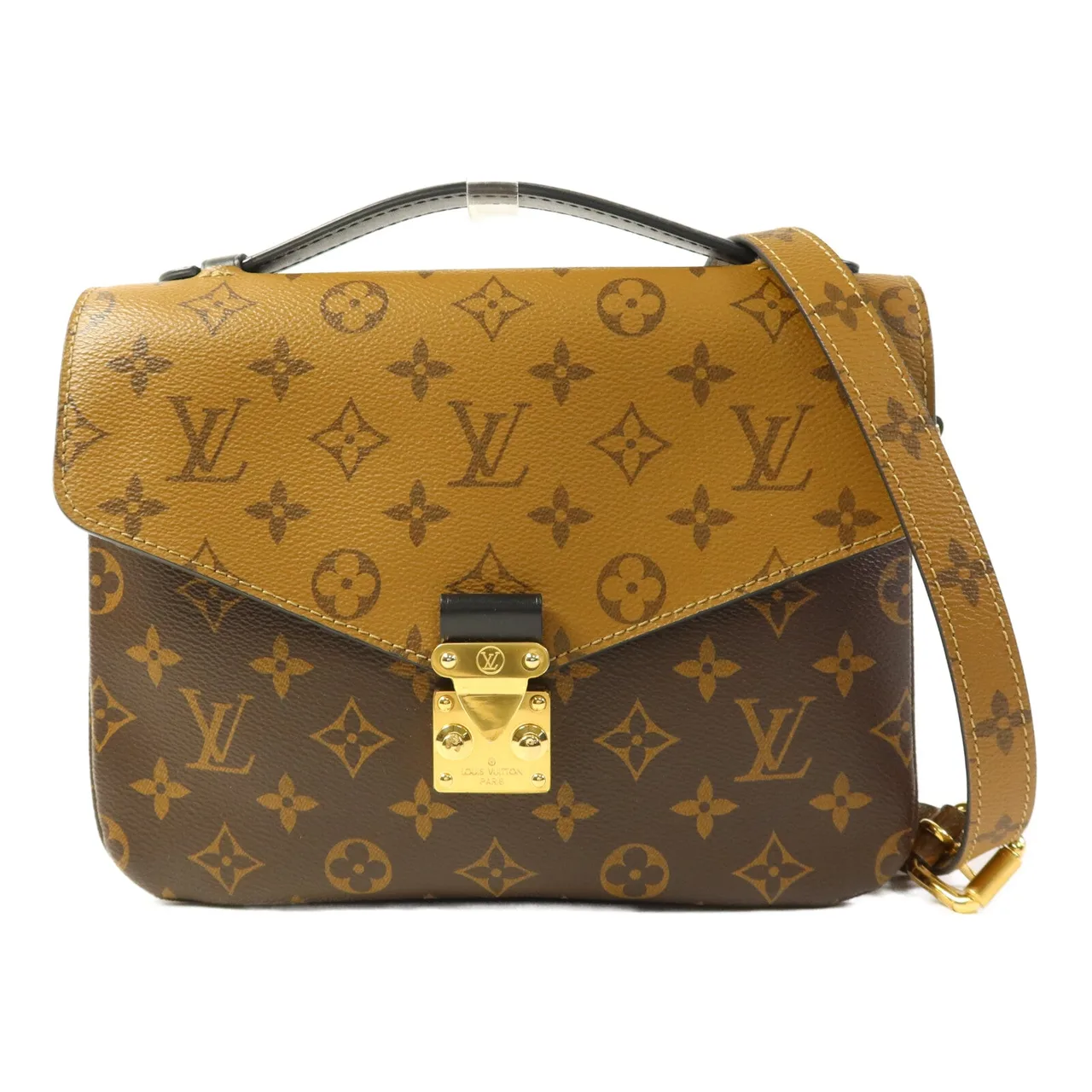 LOUIS VUITTON Pochette Metis M44876 兩用包 塗層帆布 棕色 / Brown/Caramel