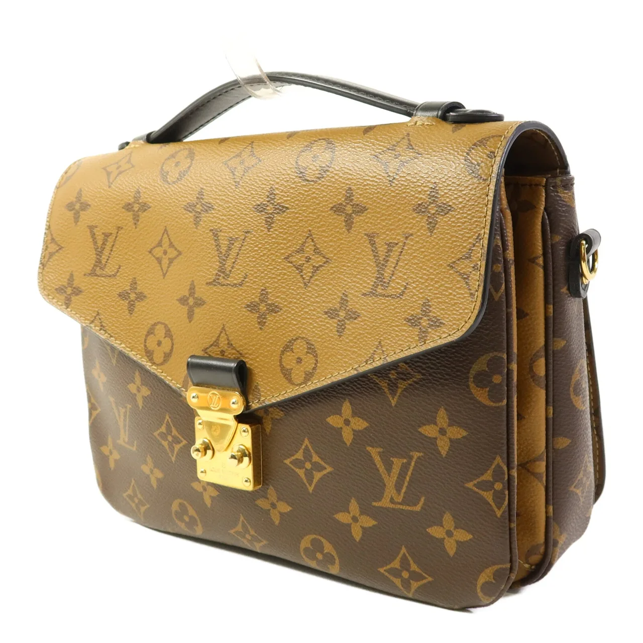 LOUIS VUITTON Pochette Metis M44876 兩用包 塗層帆布 棕色 / Brown/Caramel 塗層帆布 中古品A - 縮圖 3