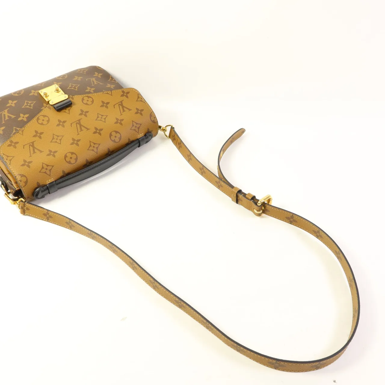 LOUIS VUITTON Pochette Metis M44876 兩用包 塗層帆布 棕色 / Brown/Caramel 塗層帆布 中古品A - 縮圖 5