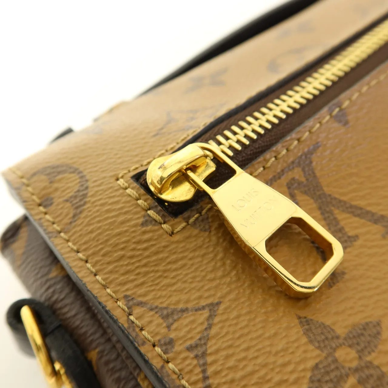 LOUIS VUITTON Pochette Metis M44876 兩用包 塗層帆布 棕色 / Brown/Caramel 塗層帆布 中古品A - 縮圖 9