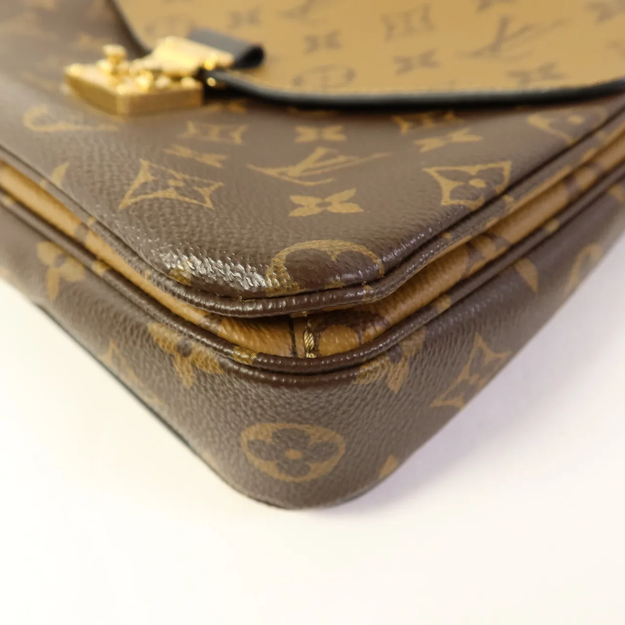LOUIS VUITTON Pochette Metis M44876 兩用包 塗層帆布 棕色 / Brown/Caramel 塗層帆布 中古品A - 縮圖 12