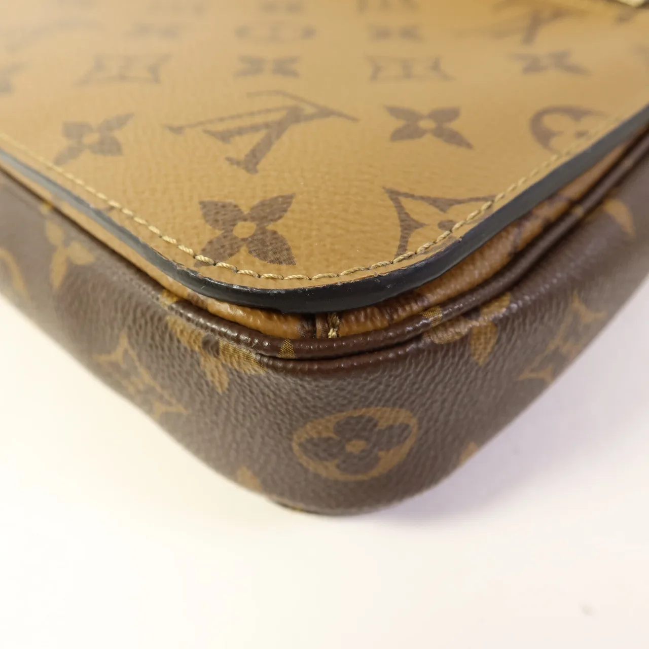 LOUIS VUITTON Pochette Metis M44876 兩用包 塗層帆布 棕色 / Brown/Caramel 塗層帆布 中古品A - 縮圖 14