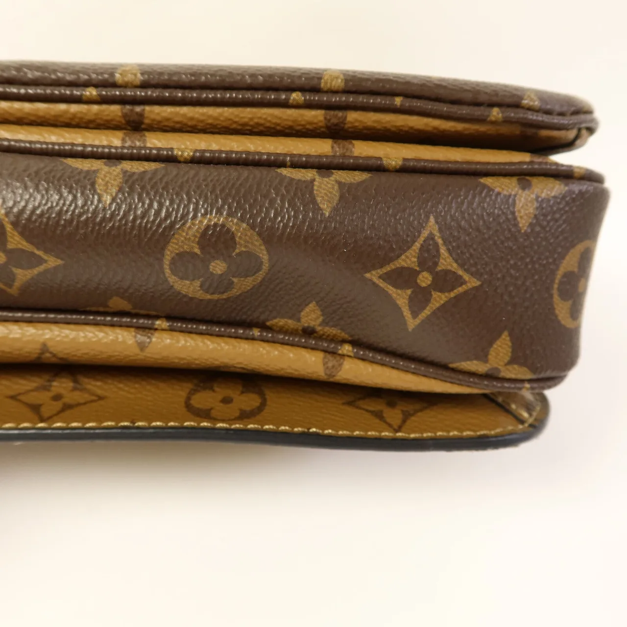 LOUIS VUITTON Pochette Metis M44876 兩用包 塗層帆布 棕色 / Brown/Caramel 塗層帆布 中古品A - 縮圖 16