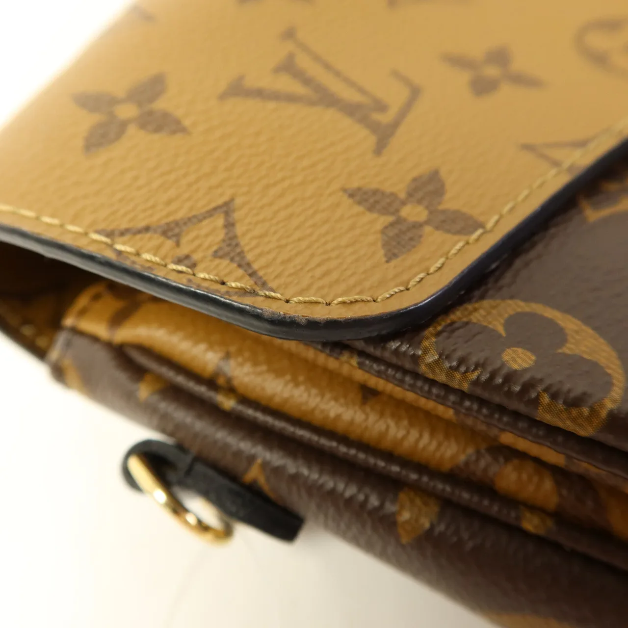 LOUIS VUITTON Pochette Metis M44876 兩用包 塗層帆布 棕色 / Brown/Caramel 塗層帆布 中古品A - 縮圖 17