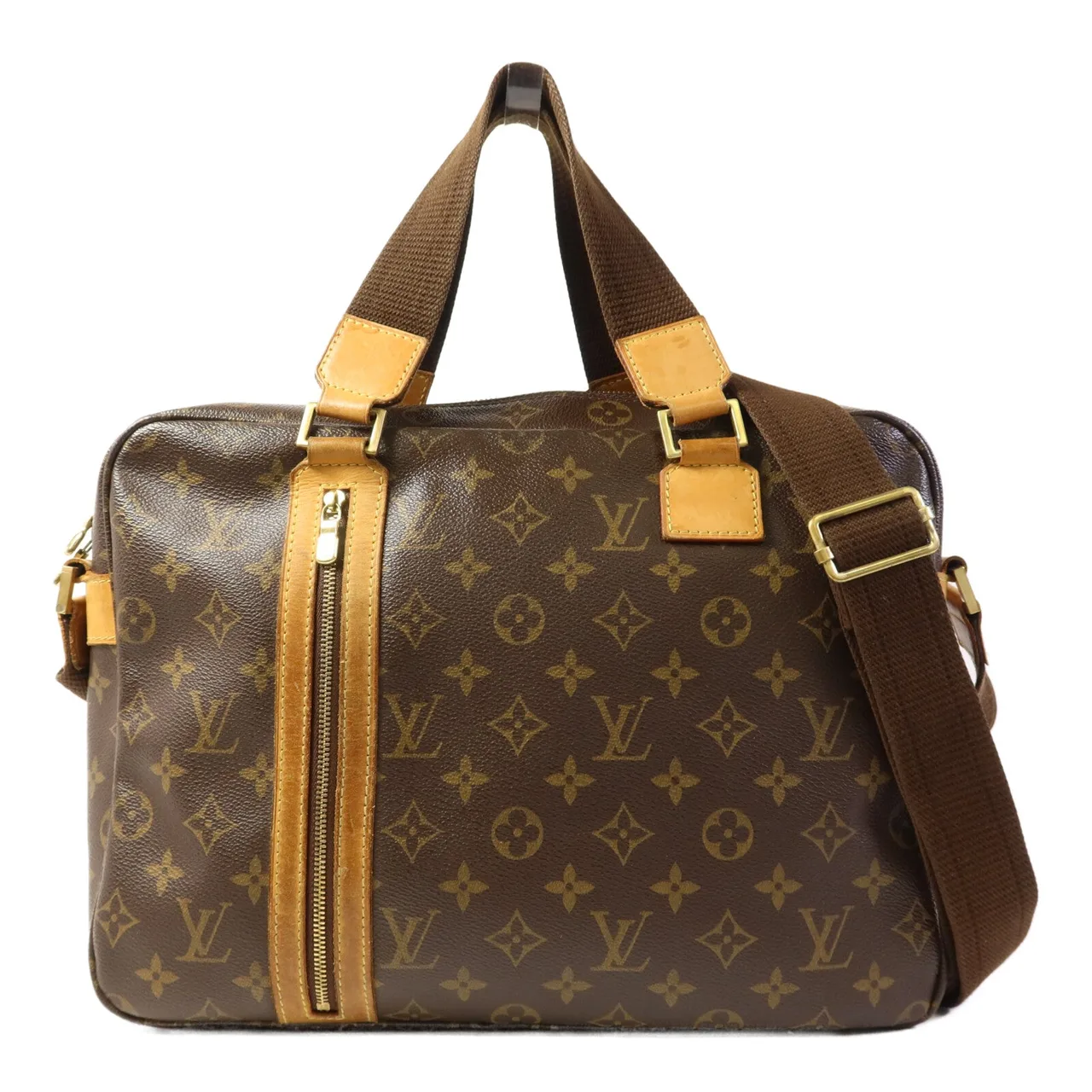 LOUIS VUITTON Sac Bosphore M40043 兩用包 塗層帆布 棕色 / Brown