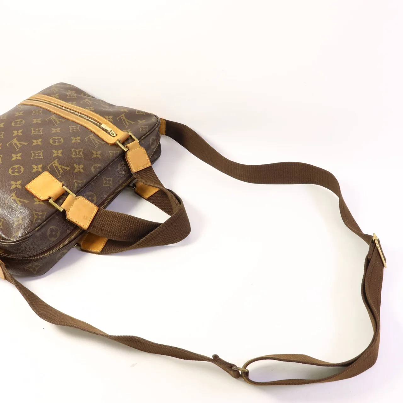 LOUIS VUITTON Sac Bosphore M40043 兩用包 塗層帆布 棕色 / Brown 塗層帆布 中古品C - 縮圖 5