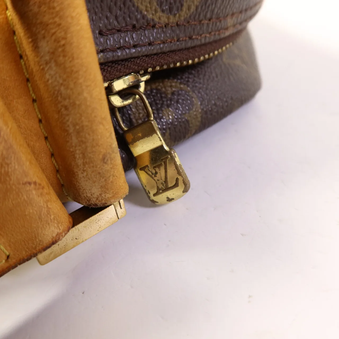 LOUIS VUITTON Sac Bosphore M40043 兩用包 塗層帆布 棕色 / Brown 塗層帆布 中古品C - 縮圖 12