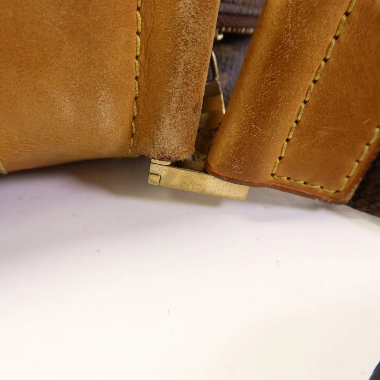 LOUIS VUITTON Sac Bosphore M40043 兩用包 塗層帆布 棕色 / Brown 塗層帆布 中古品C - 縮圖 13