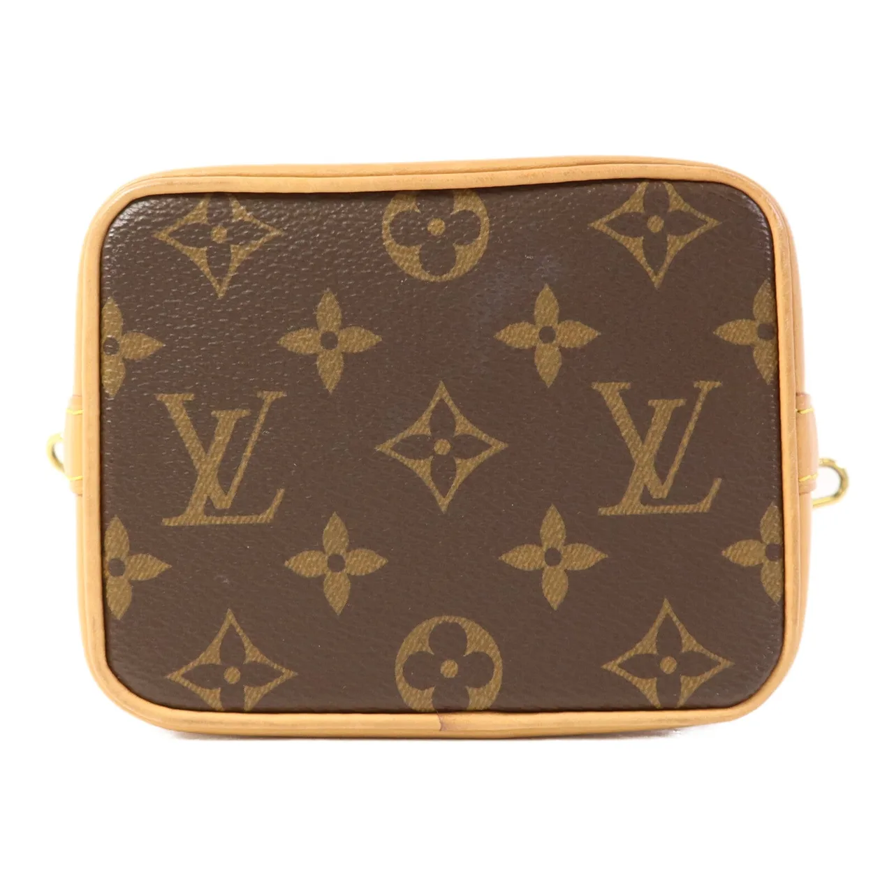 LOUIS VUITTON Nano Noe M81266 兩用包 塗層帆布 棕色 / Brown 塗層帆布 中古品A - 縮圖 4