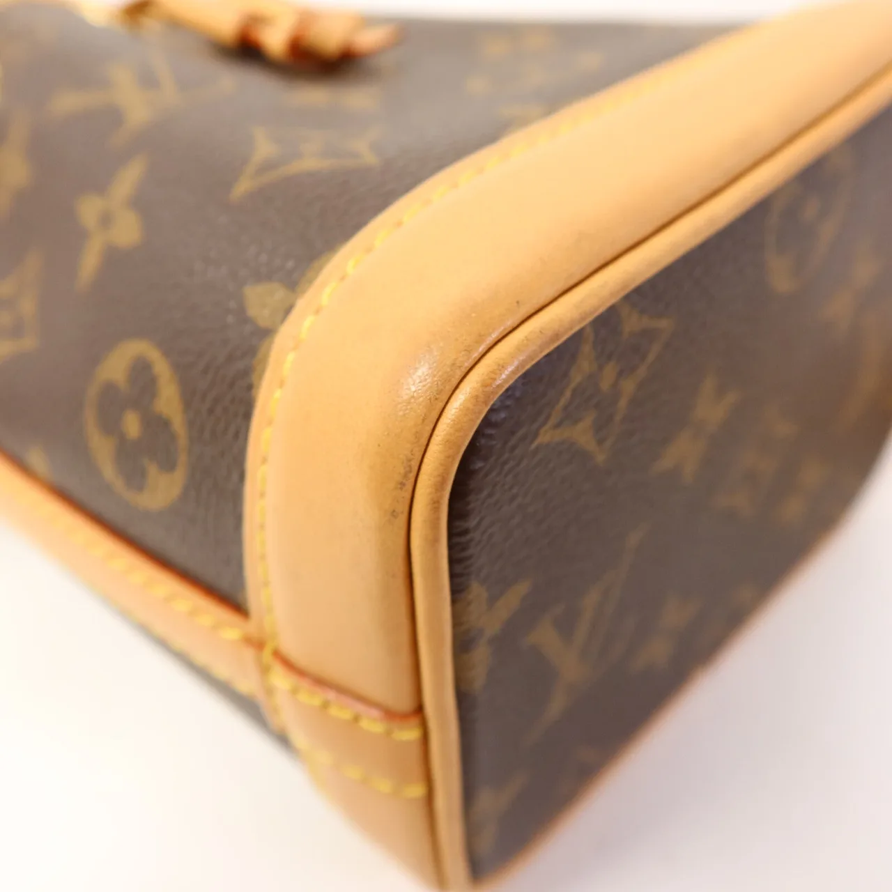 LOUIS VUITTON Nano Noe M81266 兩用包 塗層帆布 棕色 / Brown 塗層帆布 中古品A - 縮圖 11