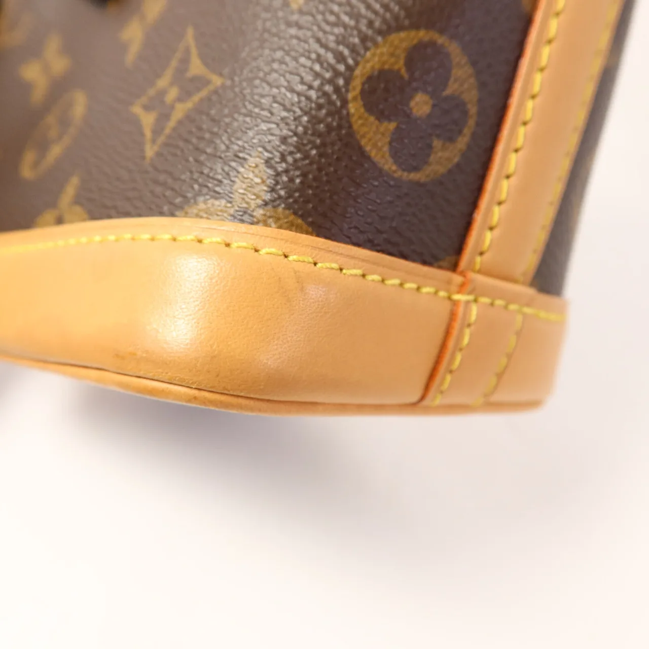 LOUIS VUITTON Nano Noe M81266 兩用包 塗層帆布 棕色 / Brown 塗層帆布 中古品A - 縮圖 16