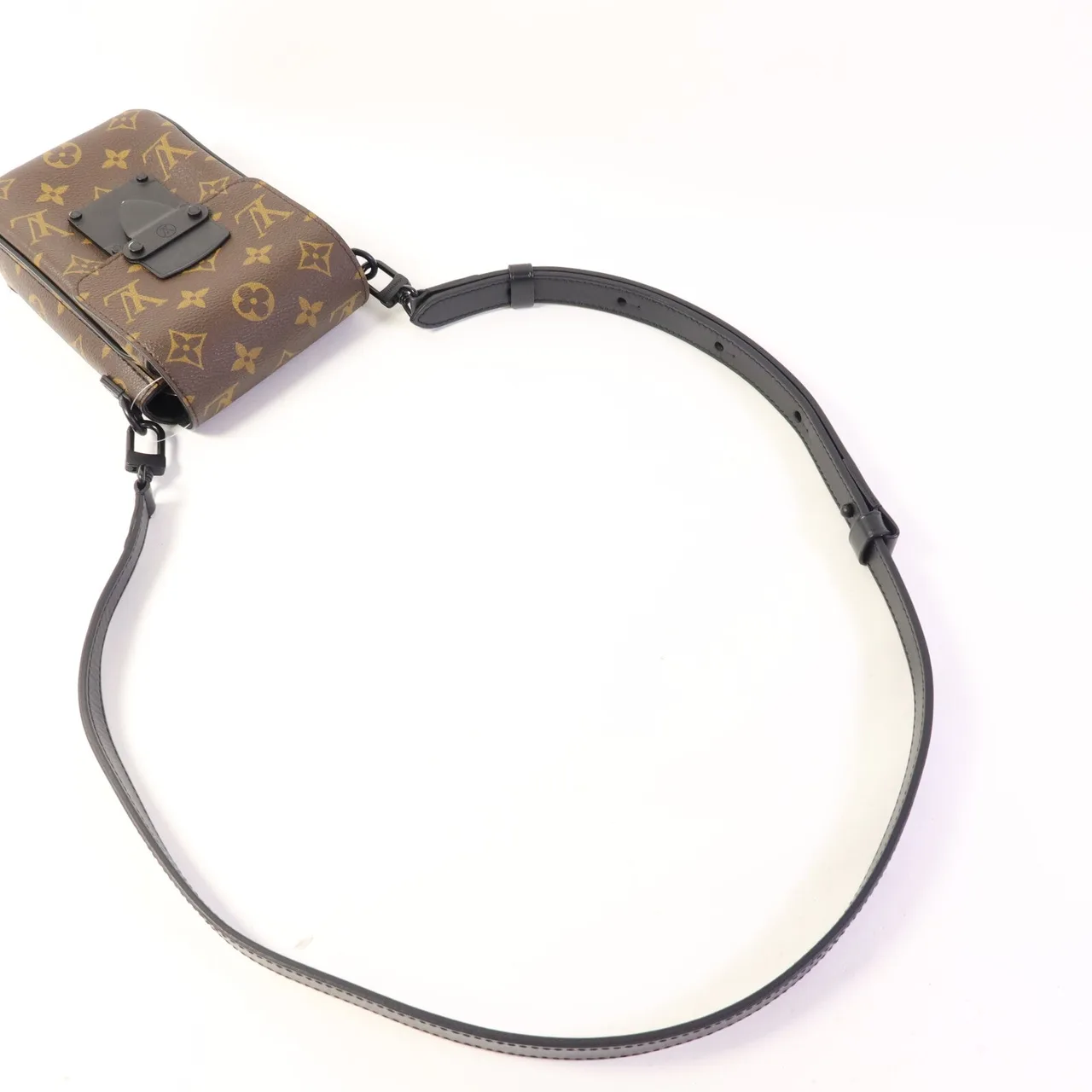 LOUIS VUITTON S-Lock M81522 肩背包 塗層帆布 棕色 / Brown/Black 塗層帆布 中古品A - 縮圖 5