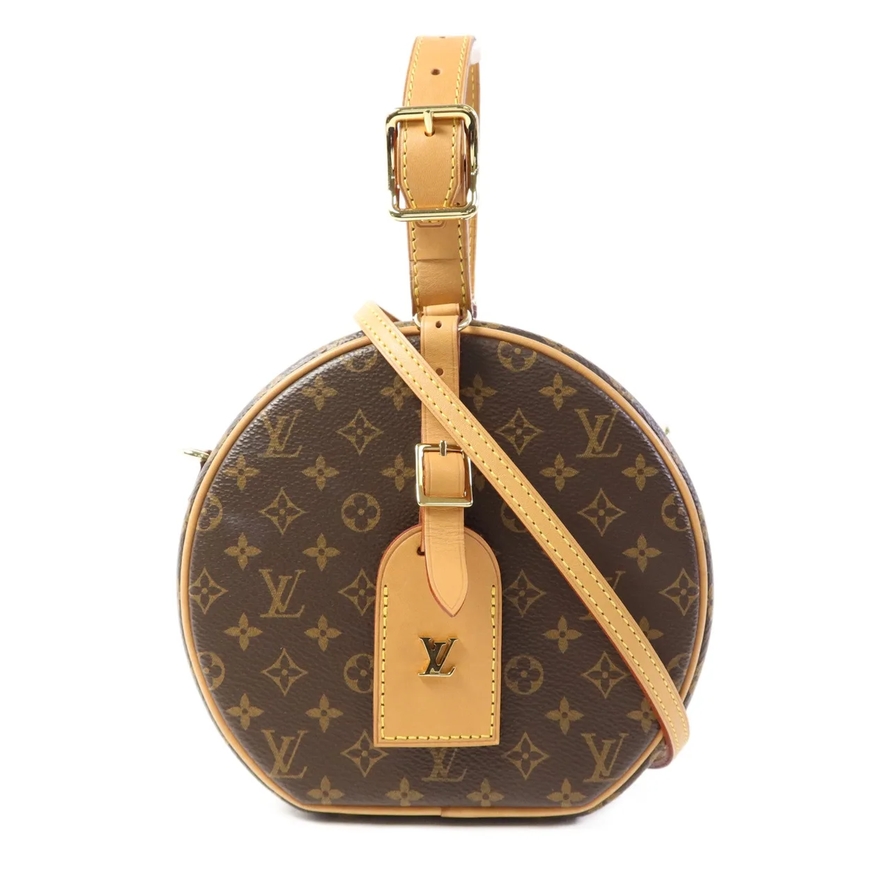 LOUIS VUITTON Petite Boite Chapeau M43514 兩用包 塗層帆布 棕色 / Brown
