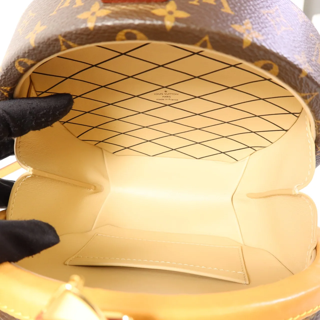 LOUIS VUITTON Petite Boite Chapeau M43514 兩用包 塗層帆布 棕色 / Brown 塗層帆布 中古品A - 縮圖 6