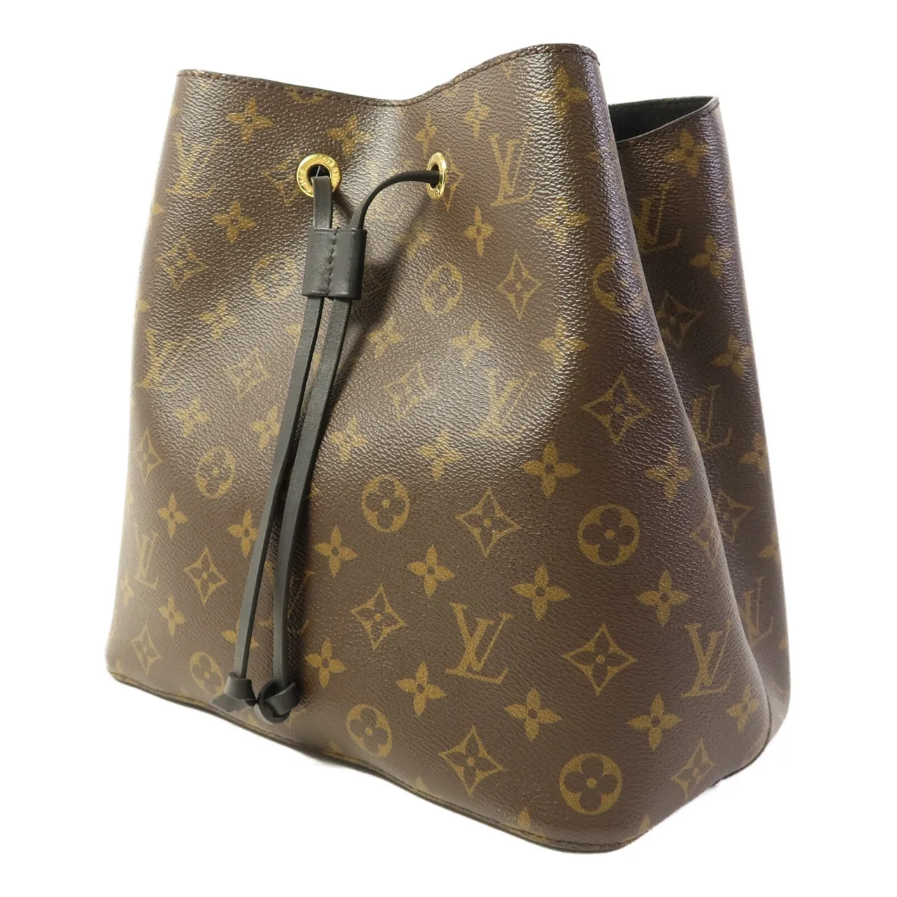 LOUIS VUITTON NeoNoe M44020 肩背包 塗層帆布 棕色 / 黑色 / Brown/Black 塗層帆布 中古品A - 縮圖 3
