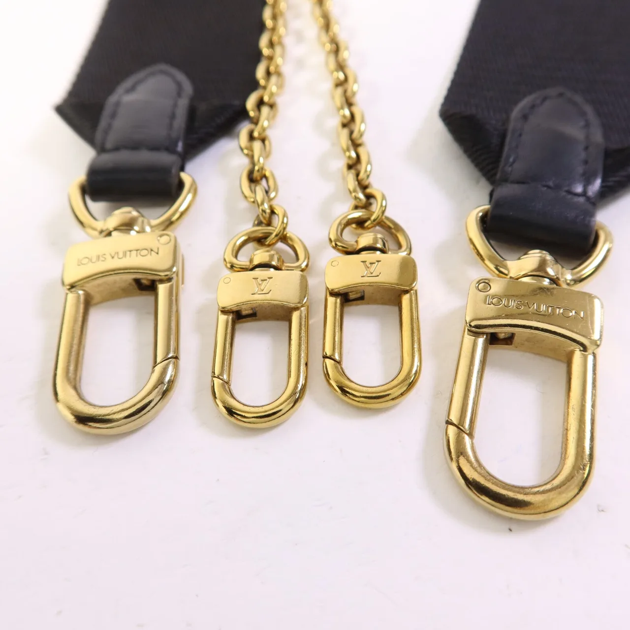 LOUIS VUITTON Petite Malle Souple M45571 兩用包 塗層帆布 棕色 / 黑色 / Brown 塗層帆布 中古品A - 縮圖 10