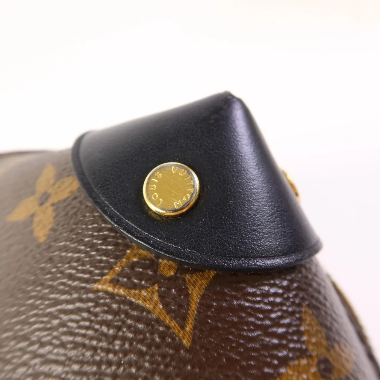 LOUIS VUITTON Petite Malle Souple M45571 兩用包 塗層帆布 棕色 / 黑色 / Brown 塗層帆布 中古品A - 縮圖 17