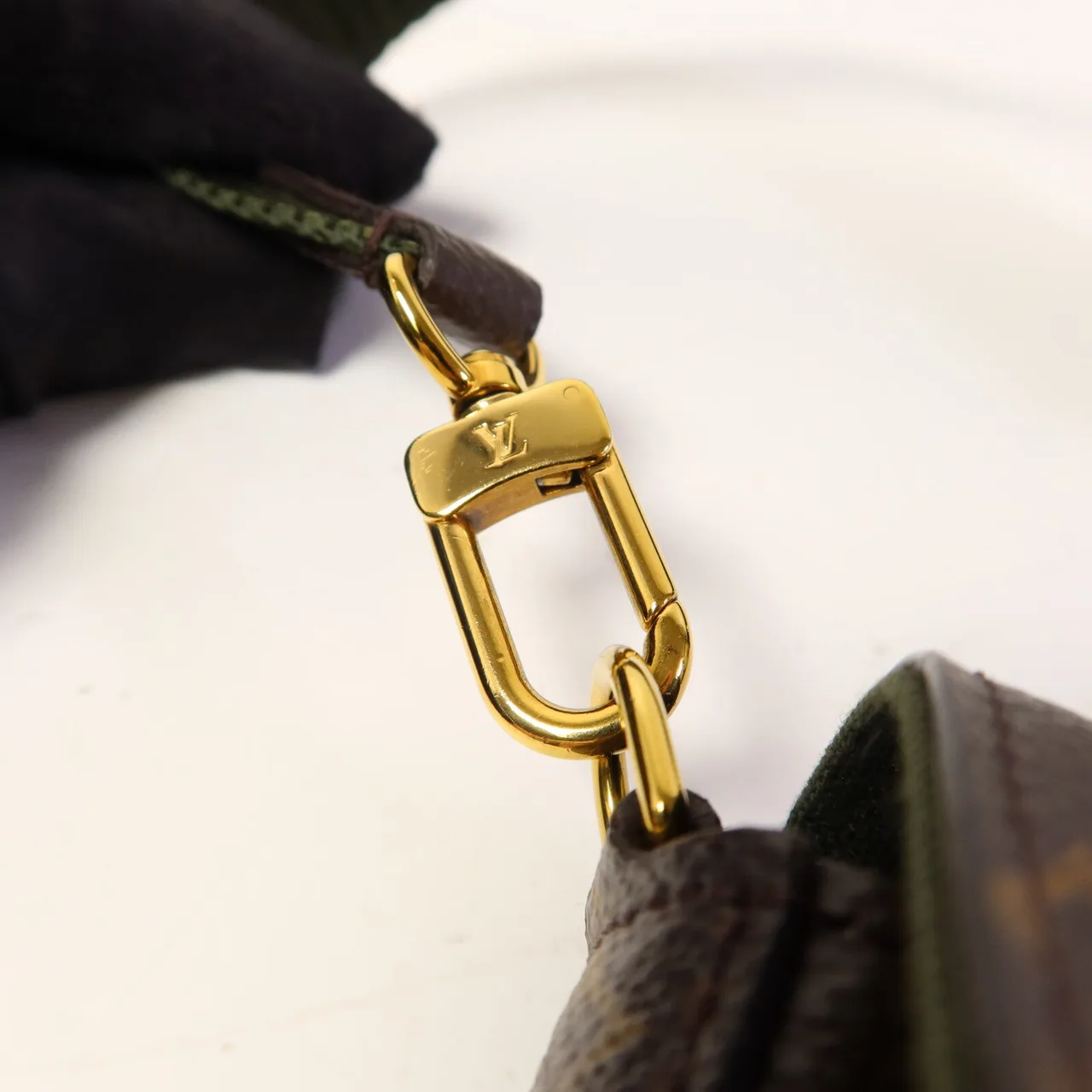 LOUIS VUITTON Felicie M80091 肩背包 塗層帆布 棕色 / 綠色 / Brown/Khaki 塗層帆布 中古品A - 縮圖 11