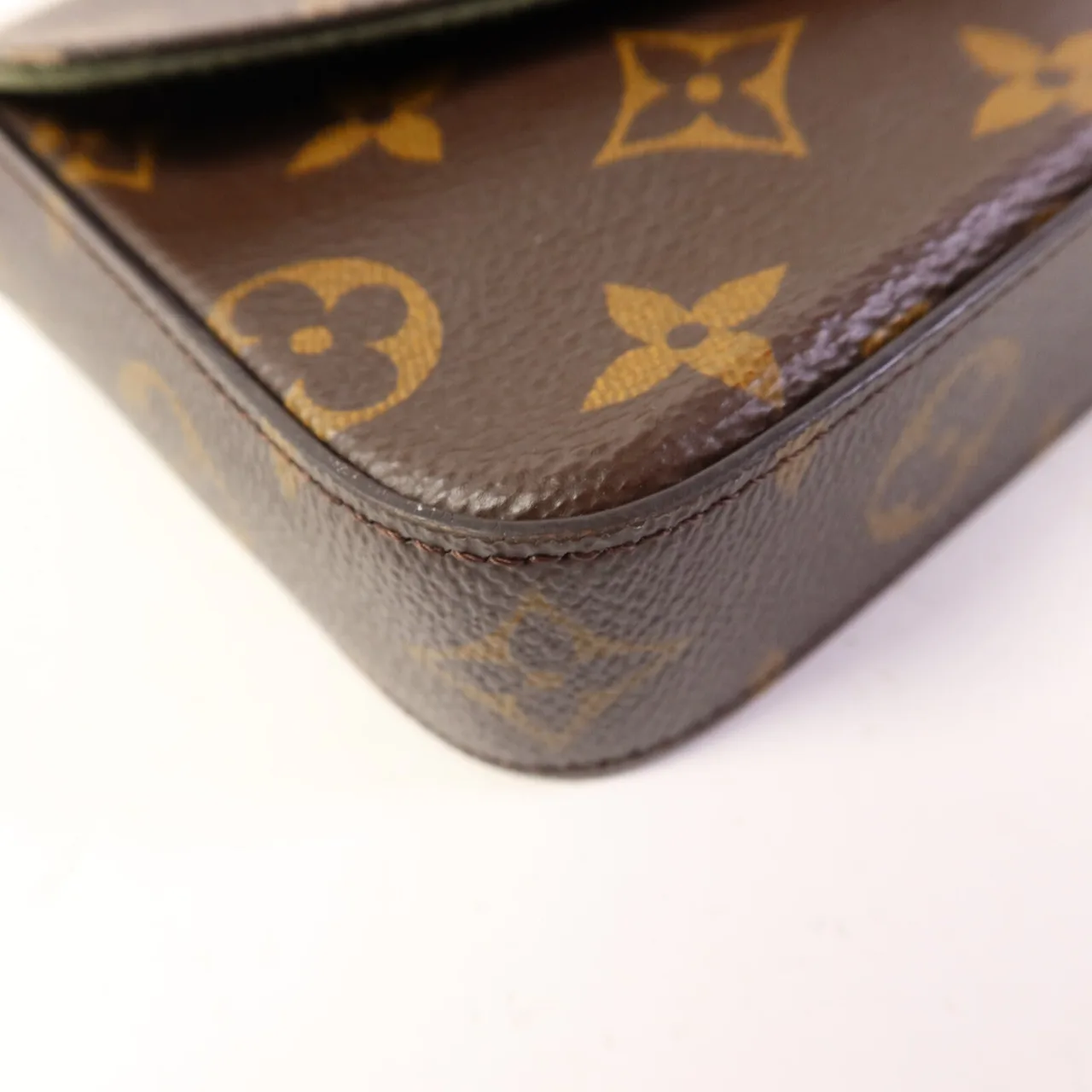 LOUIS VUITTON Felicie M80091 肩背包 塗層帆布 棕色 / 綠色 / Brown/Khaki 塗層帆布 中古品A - 縮圖 17