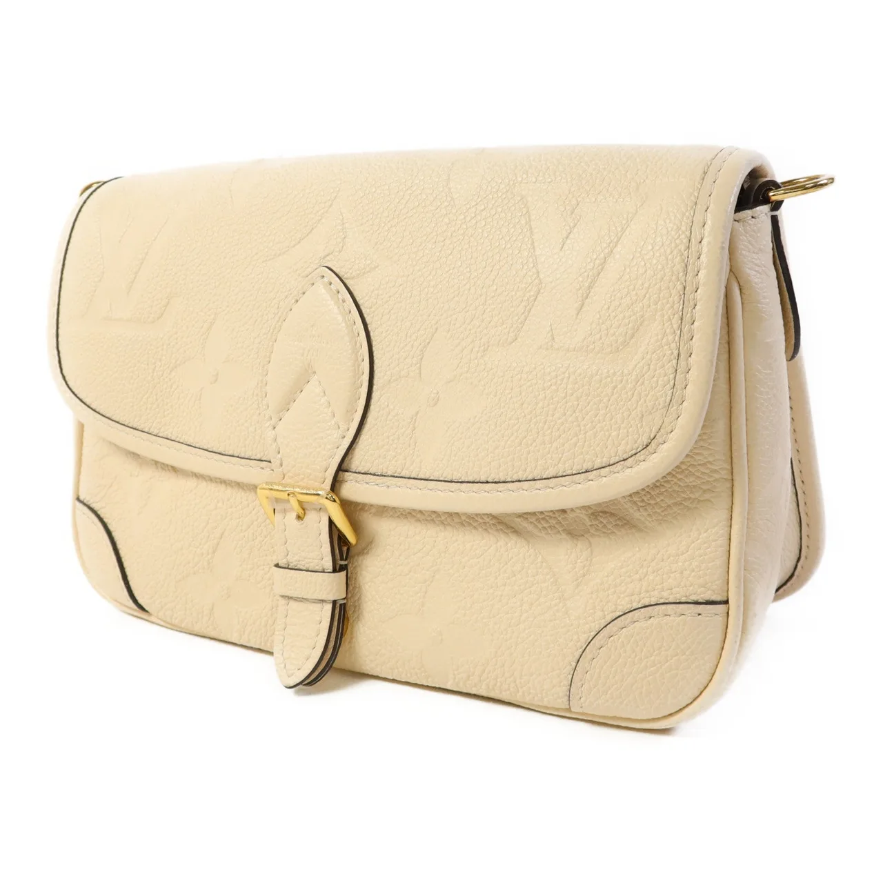 LOUIS VUITTON Diane M46388 兩用包 牛皮 米色 / Cream 牛皮 中古品A - 縮圖 3