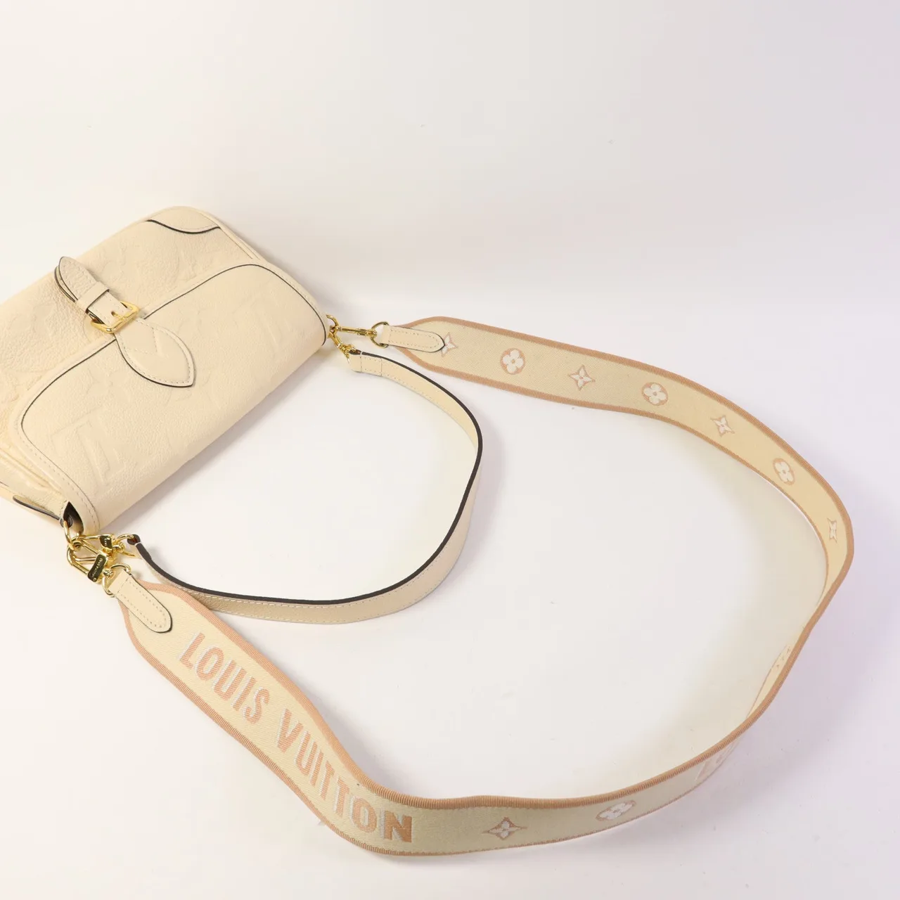 LOUIS VUITTON Diane M46388 兩用包 牛皮 米色 / Cream 牛皮 中古品A - 縮圖 5