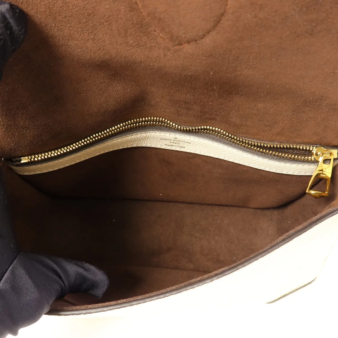 LOUIS VUITTON Diane M46388 兩用包 牛皮 米色 / Cream 牛皮 中古品A - 縮圖 6