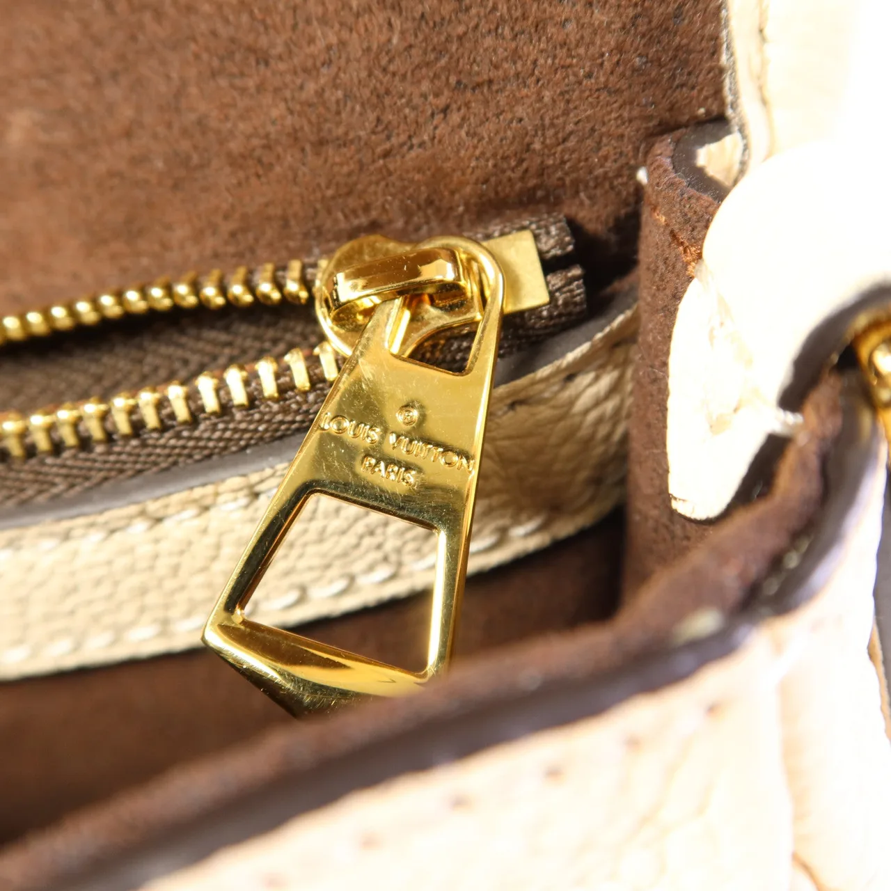 LOUIS VUITTON Diane M46388 兩用包 牛皮 米色 / Cream 牛皮 中古品A - 縮圖 8