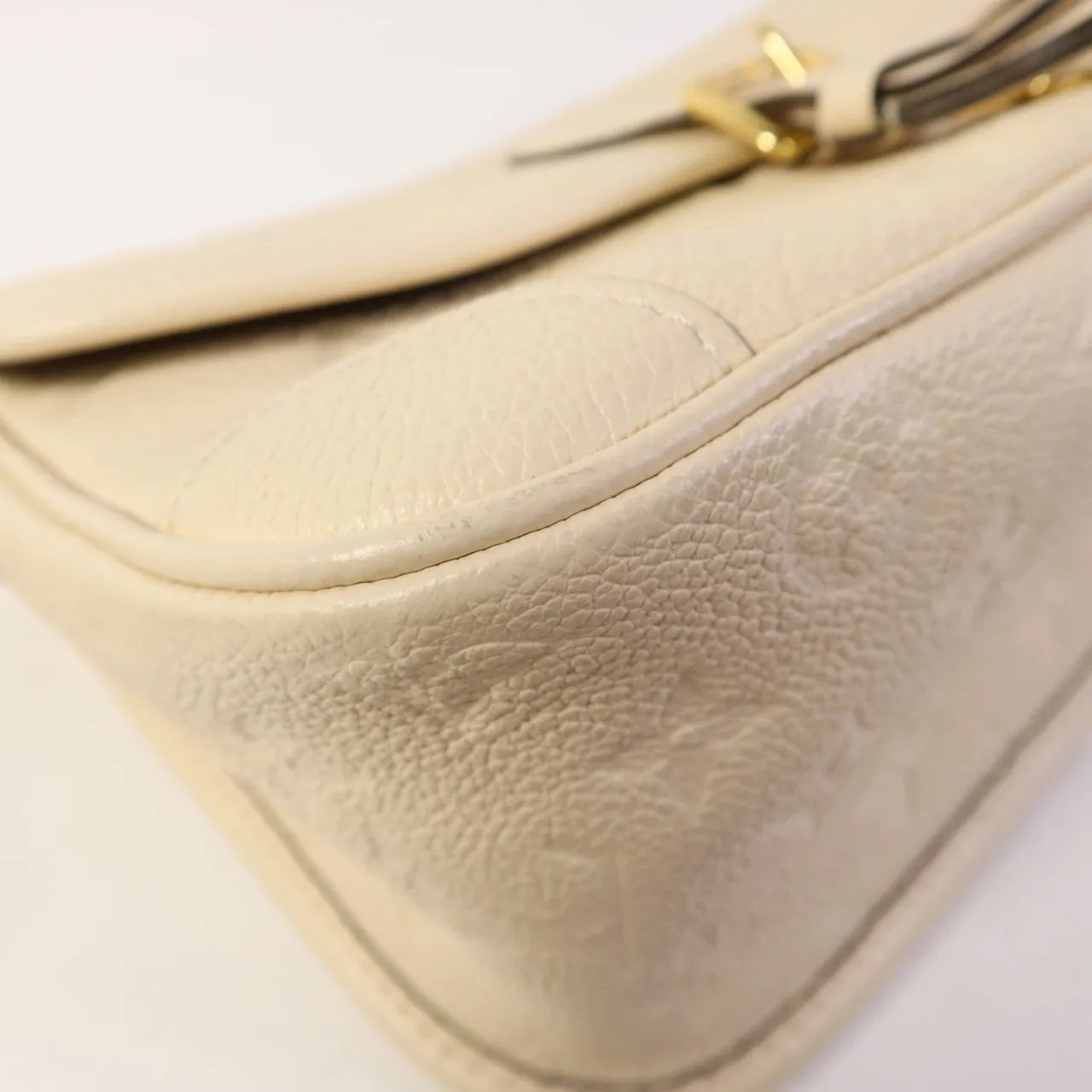 LOUIS VUITTON Diane M46388 兩用包 牛皮 米色 / Cream 牛皮 中古品A - 縮圖 11