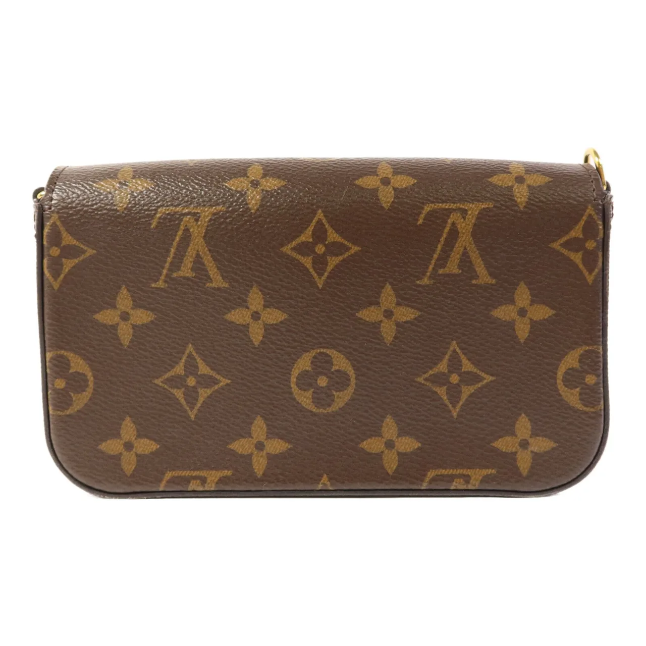 LOUIS VUITTON Felicie M80091 肩背包 塗層帆布 棕色 / 綠色 / Brown 塗層帆布 中古品B - 縮圖 4