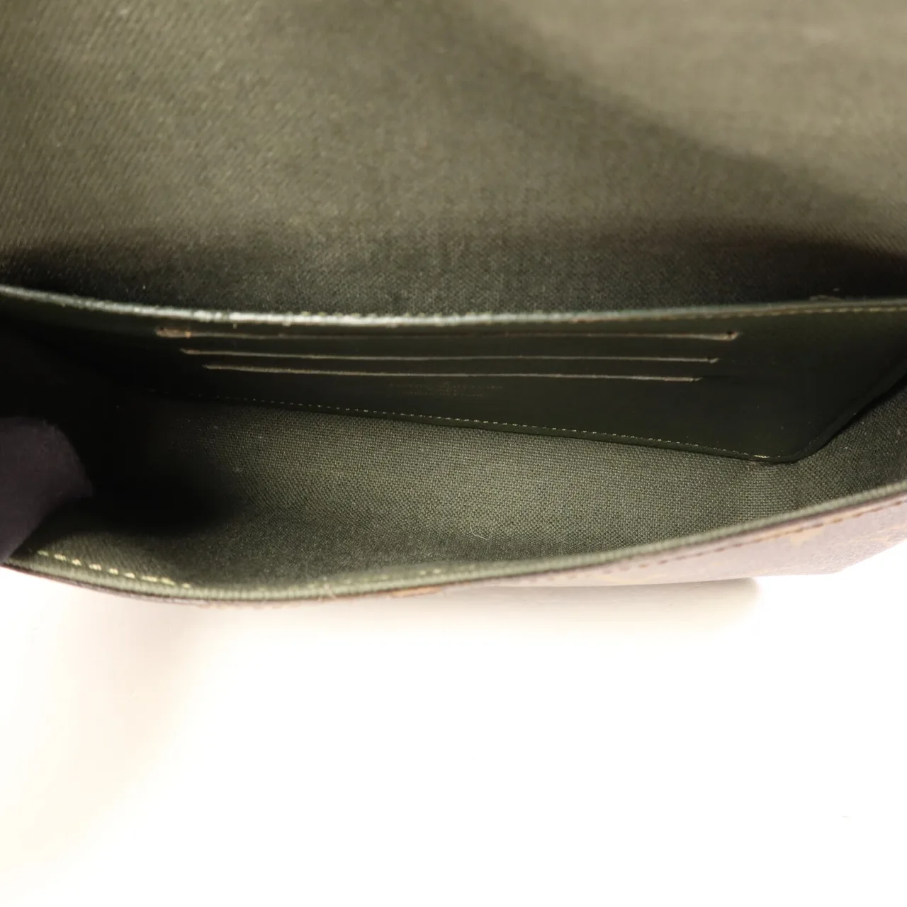 LOUIS VUITTON Felicie M80091 肩背包 塗層帆布 棕色 / 綠色 / Brown 塗層帆布 中古品B - 縮圖 7