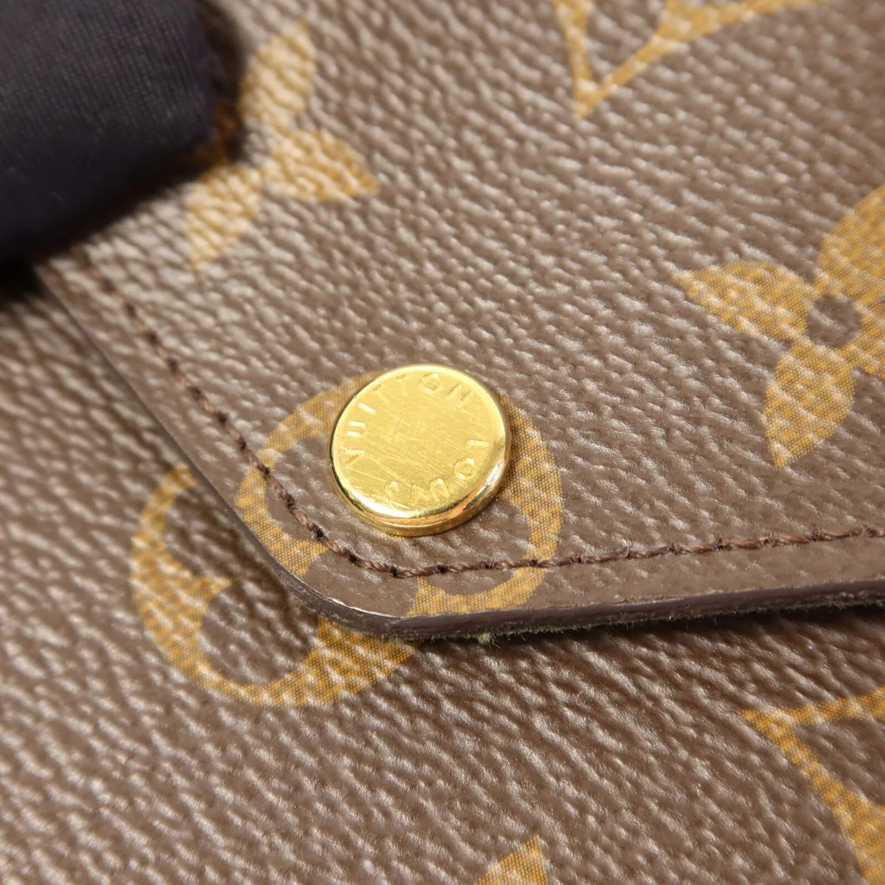 LOUIS VUITTON Felicie M80091 肩背包 塗層帆布 棕色 / 綠色 / Brown 塗層帆布 中古品B - 縮圖 11