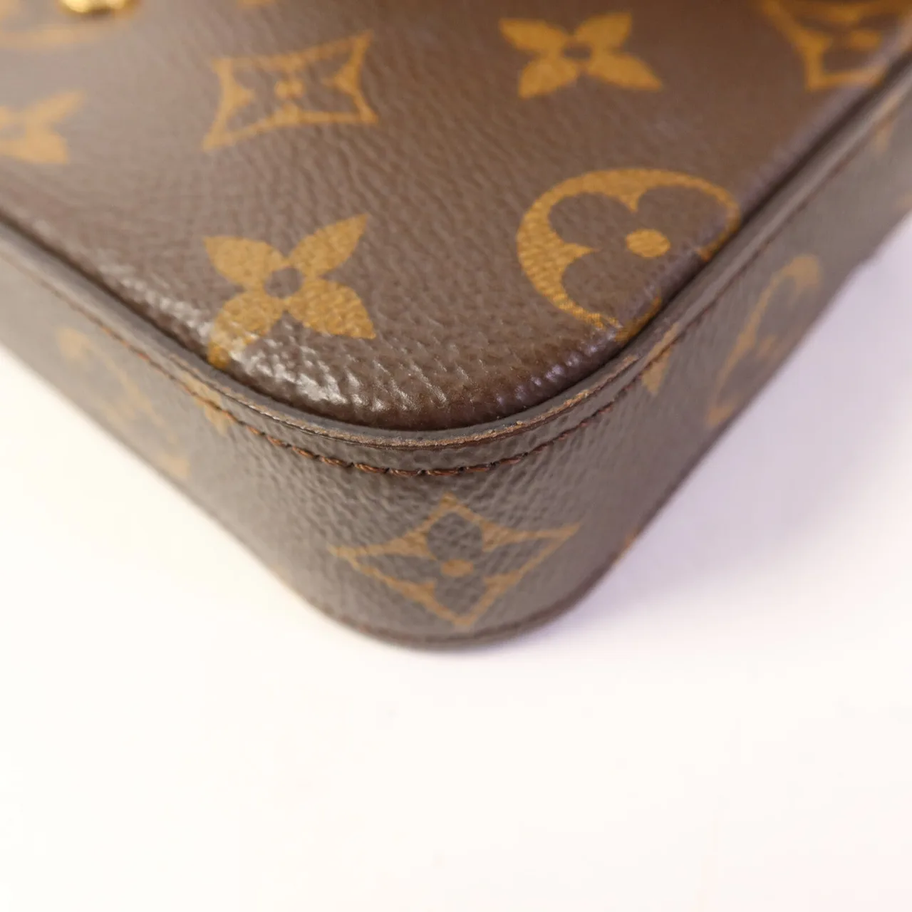 LOUIS VUITTON Felicie M80091 肩背包 塗層帆布 棕色 / 綠色 / Brown 塗層帆布 中古品B - 縮圖 16