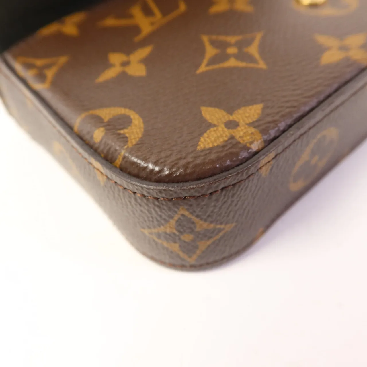 LOUIS VUITTON Felicie M80091 肩背包 塗層帆布 棕色 / 綠色 / Brown 塗層帆布 中古品B - 縮圖 17