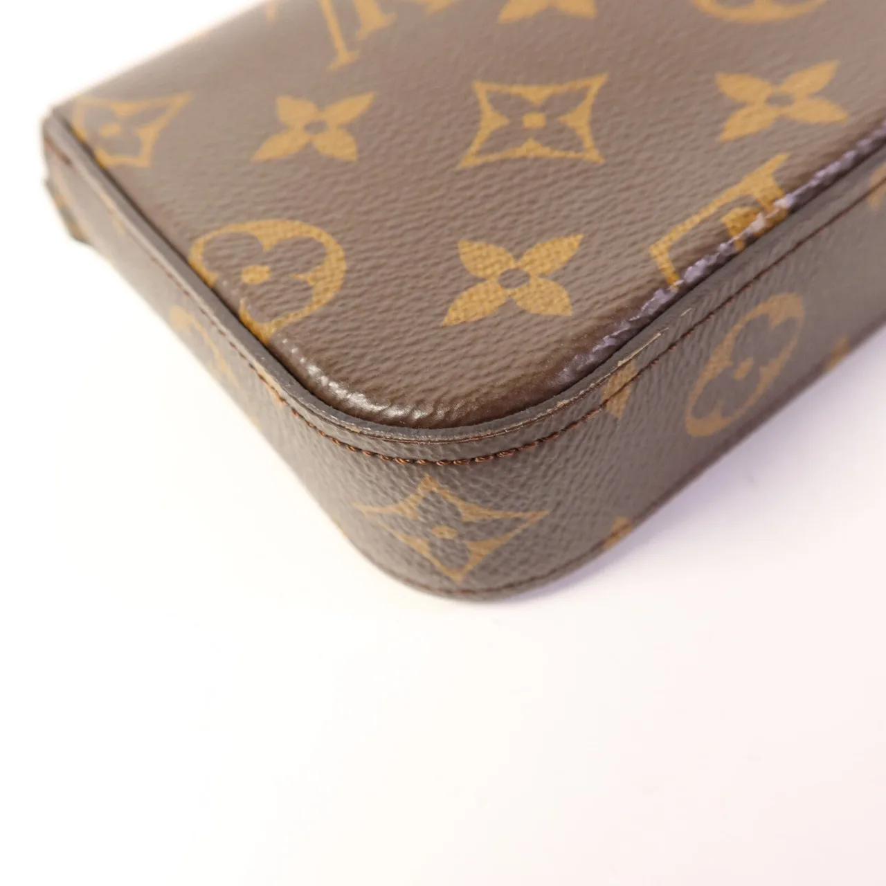 LOUIS VUITTON Felicie M80091 肩背包 塗層帆布 棕色 / 綠色 / Brown 塗層帆布 中古品B - 縮圖 19