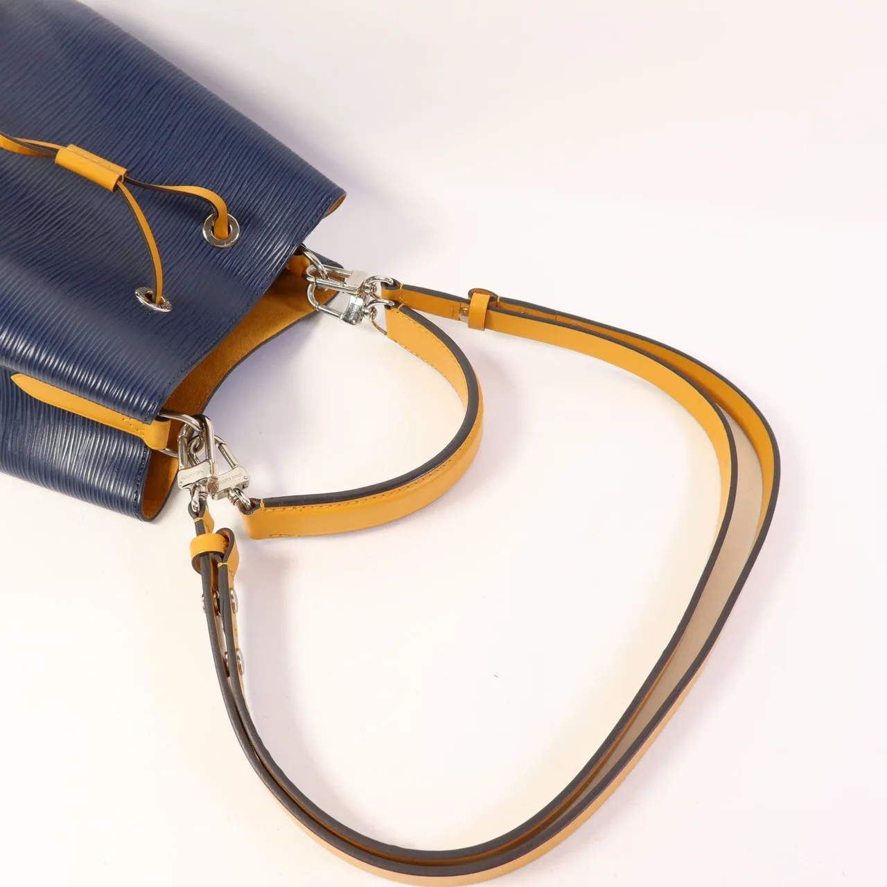 LOUIS VUITTON NeoNoe M53610 兩用包 牛皮 海軍藍 / 黃色 / Navy/Yellow 牛皮 中古品A - 縮圖 5