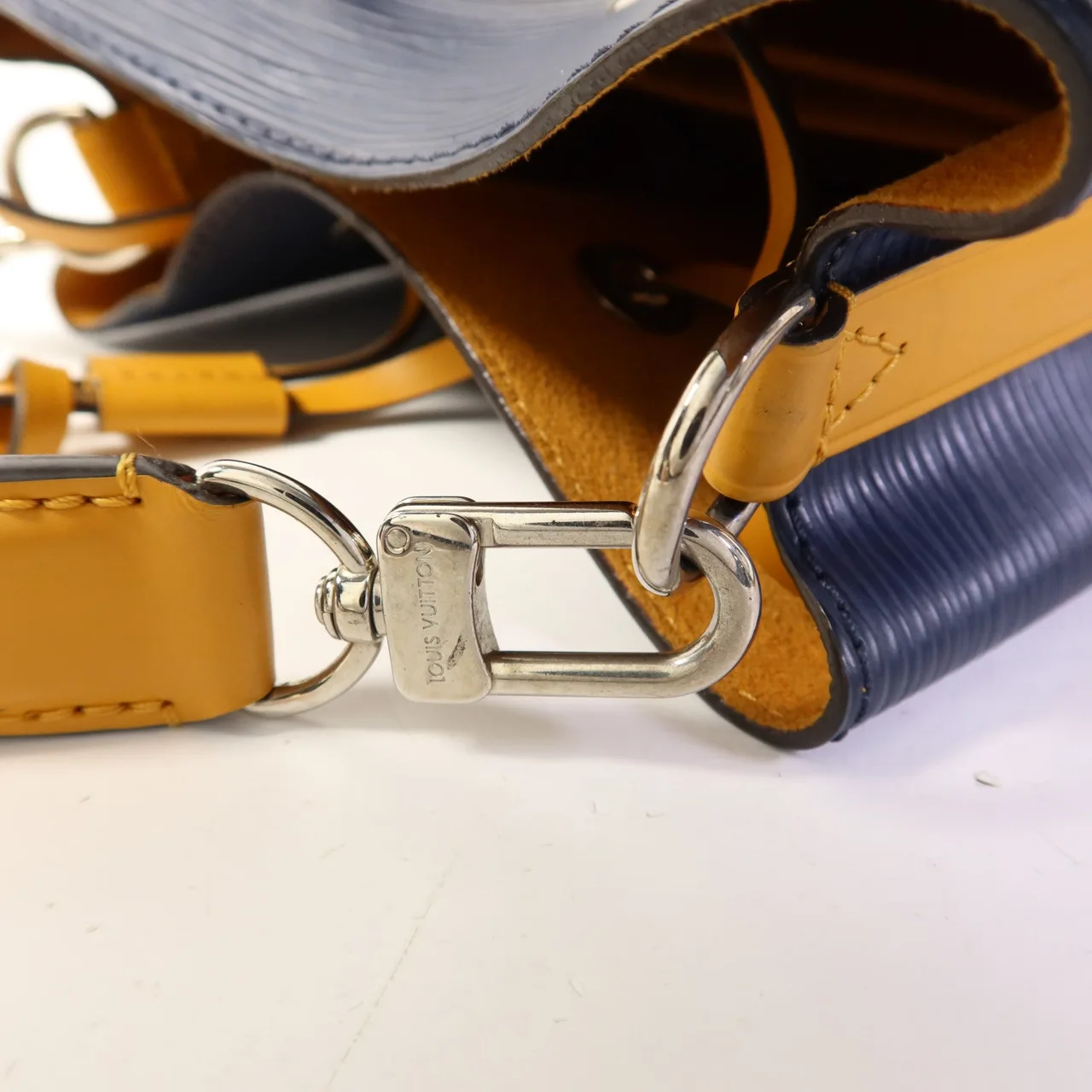 LOUIS VUITTON NeoNoe M53610 兩用包 牛皮 海軍藍 / 黃色 / Navy/Yellow 牛皮 中古品A - 縮圖 9