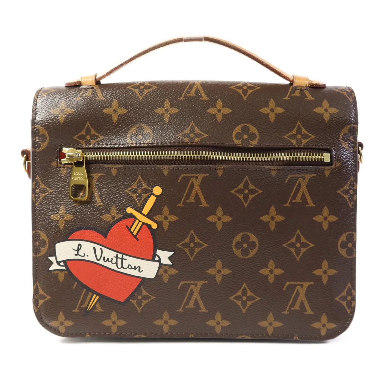 LOUIS VUITTON Pochette Metis M43991 兩用包 塗層帆布 棕色 / Brown 塗層帆布 中古品B - 縮圖 2