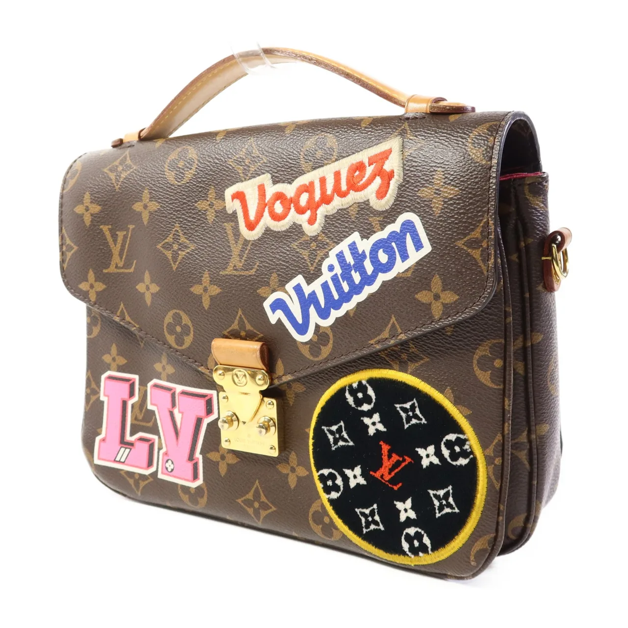 LOUIS VUITTON Pochette Metis M43991 兩用包 塗層帆布 棕色 / Brown 塗層帆布 中古品B - 縮圖 3