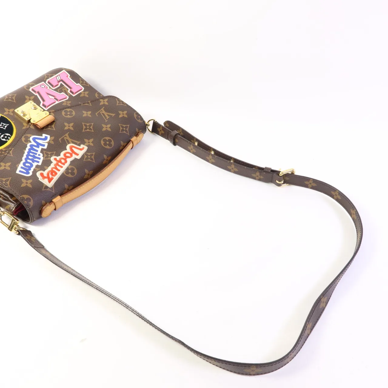 LOUIS VUITTON Pochette Metis M43991 兩用包 塗層帆布 棕色 / Brown 塗層帆布 中古品B - 縮圖 5