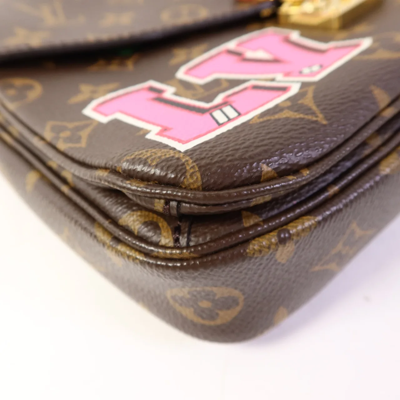 LOUIS VUITTON Pochette Metis M43991 兩用包 塗層帆布 棕色 / Brown 塗層帆布 中古品B - 縮圖 14